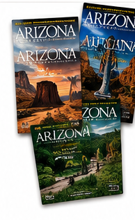 Assorted Arizona Highways magazine covers